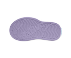 Bottom view of a Native Shoes Kids Miles Block Kids | Taro Purple / Shell White / Barely Skyway Block Footwear in Taro Purple / Shell White / Barely Skyway Block