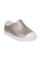 Bottom view of a Native Shoes Kids Jefferson Bio-Bling Kids | Slkblng/Shlwht Footwear in Slkblng/Shlwht