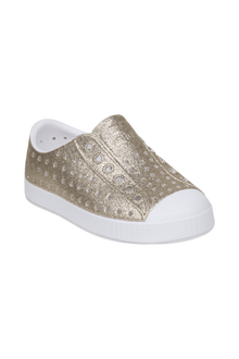 Bottom view of a Native Shoes Kids Jefferson Bio-Bling Kids | Slkblng/Shlwht Footwear in Slkblng/Shlwht