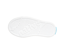 Bottom view of a Native Shoes Kids Jefferson Bio-Bling Kids | Shell White Bling / Shell White Footwear in Shell White Bling / Shell White
