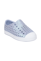 Bottom view of a Native Shoes Kids Jefferson Bio-Bling Kids | Skwyblng/Shlwht Footwear in Skwyblng/Shlwht