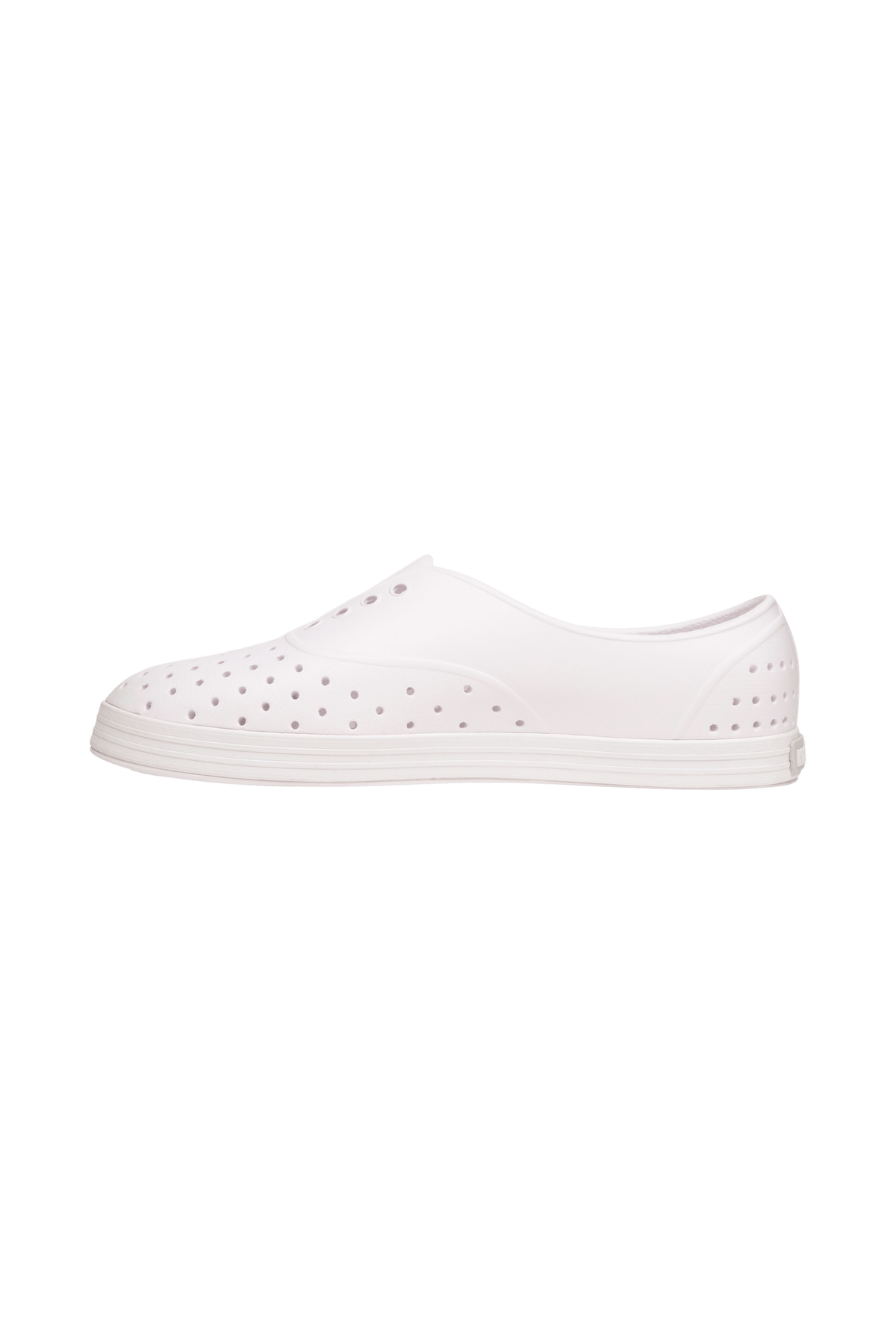 Angled view of a Native Shoes Jericho Wanderfoam | Shell White / Shell White Footwear in Shell White / Shell White