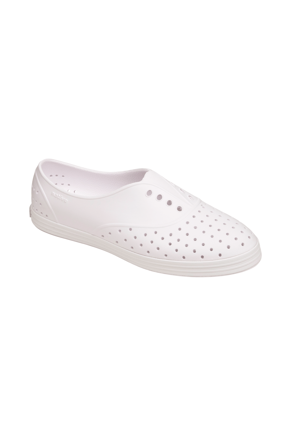 Bottom view of a Native Shoes Jericho Wanderfoam | Shell White / Shell White Footwear in Shell White / Shell White
