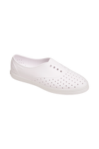 Bottom view of a Native Shoes Jericho Wanderfoam | Shell White / Shell White Footwear in Shell White / Shell White