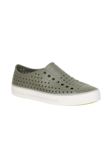 Bottom view of a Native Shoes Jefferson Arc Wanderfoam | Vetiver Grey / Whisper White Footwear in Vetiver Grey / Whisper White