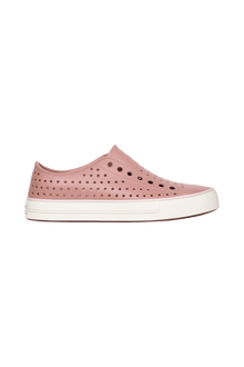 Side view of a Native Shoes Adults Jefferson Arc Wanderfoam Footwear in Caypnk/Whsprwht