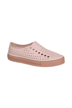 Bottom view of a Native Shoes Jefferson Arc Wanderfoam | Chameleon Pink / Bruschetta Brown Footwear in Chameleon Pink / Bruschetta Brown