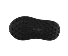 Bottom view of a Native Shoes Kids Robbie Dash Kids | Hyams Grey / Tapioca Uv / Jiffy Black Footwear in Hyams Grey / Tapioca Uv / Jiffy Black