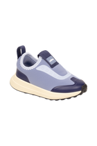 Bottom view of a Native Shoes Kids Robbie Dash Kids | Oasisbl/Tapoffwht/Jfyblk Footwear in Oasisbl/Tapoffwht/Jfyblk