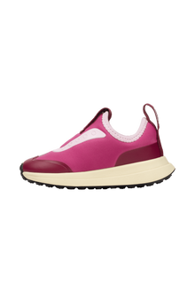 Angled view of a Native Shoes Kids Robbie Dash Kids | Smbpnk/Tapoffwht/Jfyblk Footwear in Smbpnk/Tapoffwht/Jfyblk