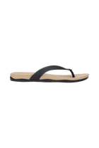 Side view of a Native Shoes Adults Paolo Wanderfoam Footwear in Flax Tan / Jiffy Black