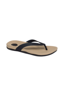 Bottom view of a Native Shoes Paolo Wanderfoam | Flax Tan / Jiffy Black Footwear in Flax Tan / Jiffy Black