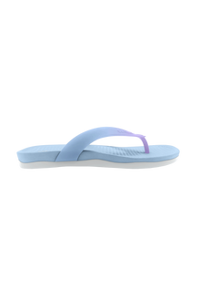Side view of a Native Shoes Adults Paolo Wanderfoam Ombre Footwear in Skyway Blue / Dawn Blue / Twirling Ombre