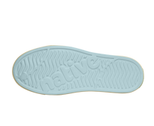 Bottom view of a Native Shoes Jefferson Wanderfoam Blm Print | Dawn Blue / Bone White Speckles / Light Water Footwear in Dawn Blue / Bone White Speckles / Light Water