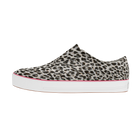 Side view of a Native Shoes Adults Jefferson Arc Wanderfoam Print Footwear in Shell White / Whisper White / Leopard