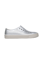 Side view of a Native Shoes Adults Jefferson Arc Wf Metallic Footwear in Slkgrymtllc/Slkgry