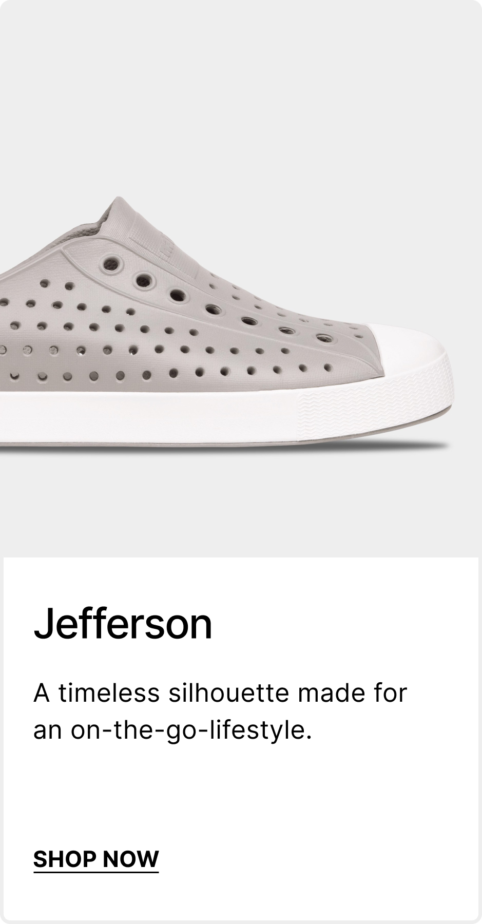 Jefferson - A timeless silhouette made for an on-the-go lifestyle. - SHOP NOW