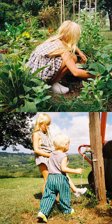 Children playing in the Garden